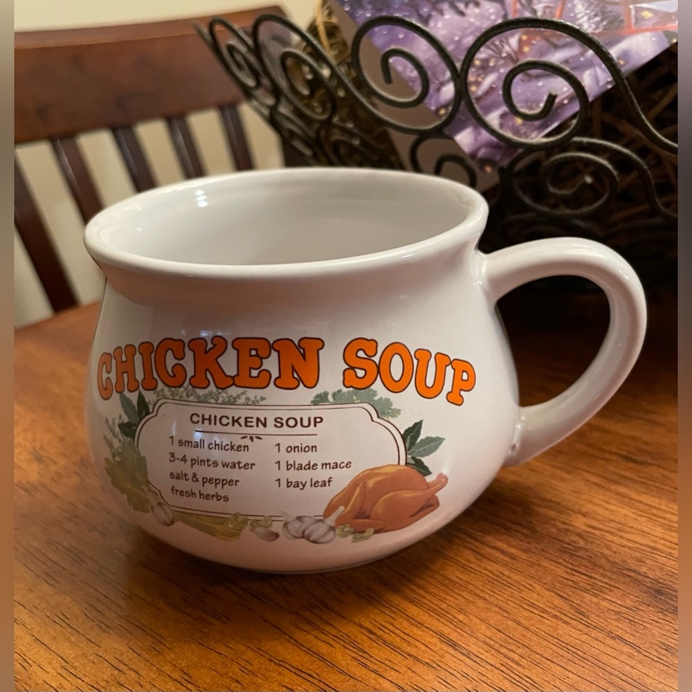 Chicken Soup Recipe Mug Cup Bowl Dat'l Do It, Inc Great Pre-owned Cond…